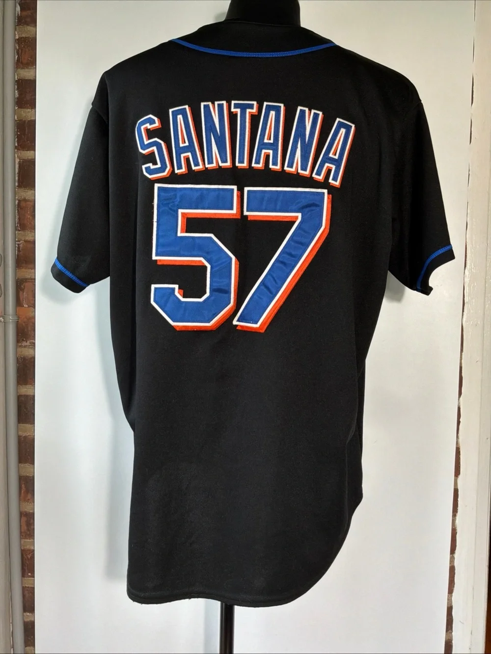 Majestic New York Mets Johann Santana 2008 Shea Final Season Jersey #57 Size XL